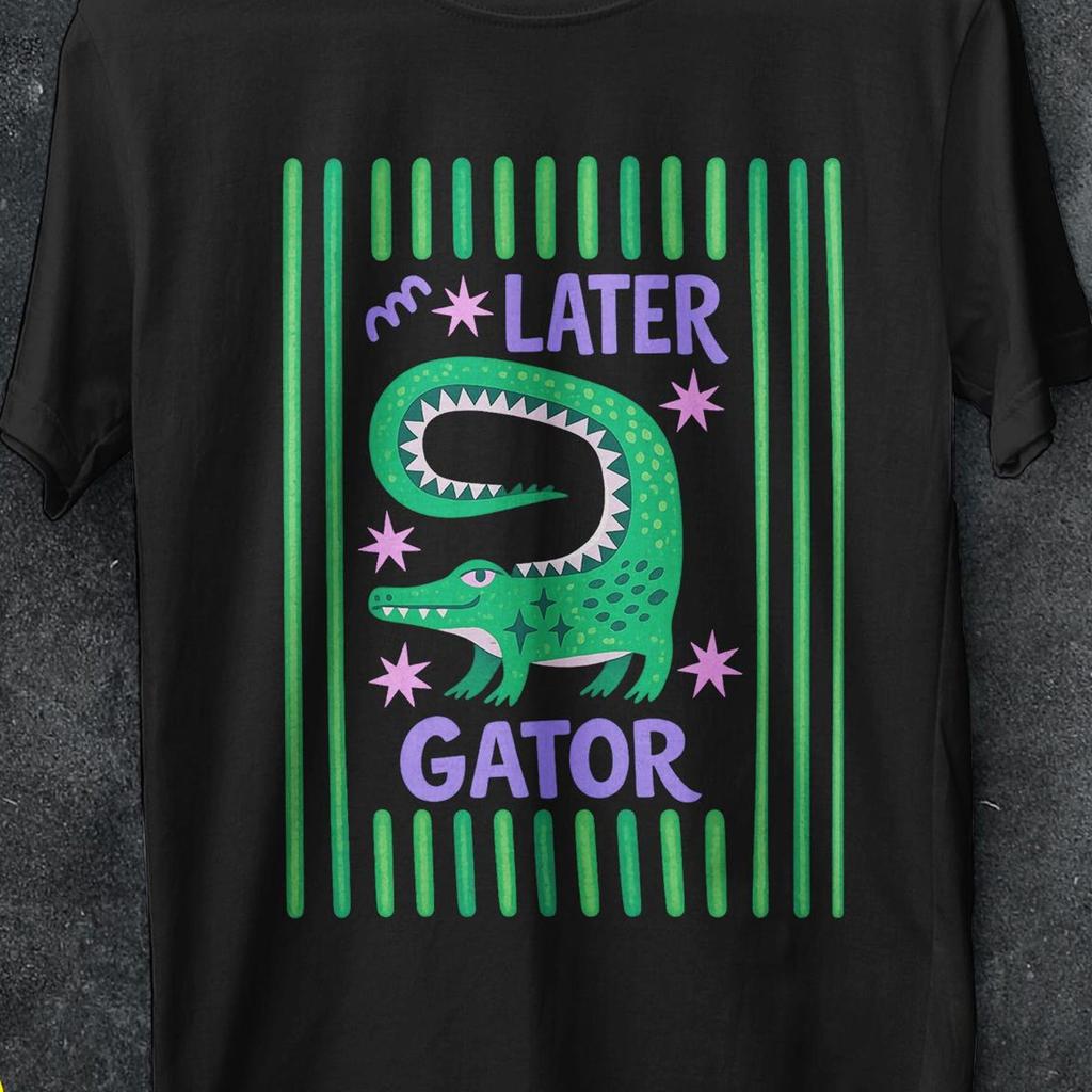 Later gator t shirt, aligator, Later Gator Alligator Summer, After A While Crocodile shirt, Crocodile Shirt, After While, funny graphic tee