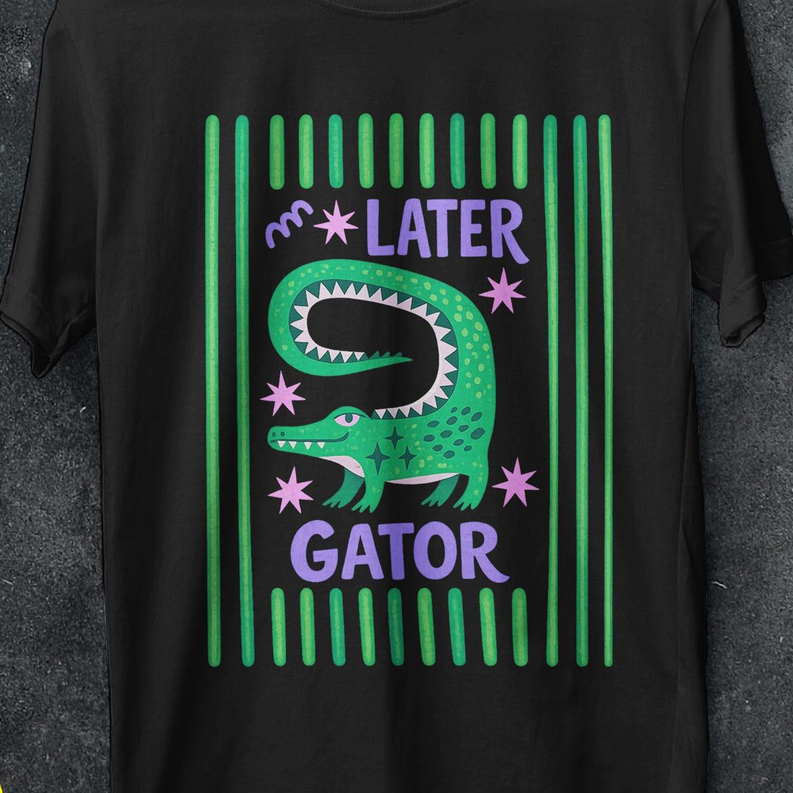 Later gator t shirt, aligator, Later Gator Alligator Summer, After A While Crocodile shirt, Crocodile Shirt, After While, funny graphic tee 3XL