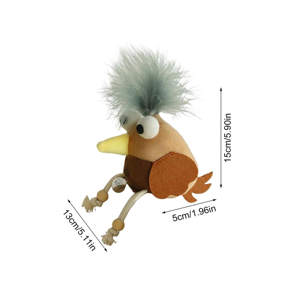 

Игрушка для кошек в виде чирикающей птички, жевательная игрушка для кошек с кошачьей мятой, аксессуары для котят, товары для домашних животных для маленьких щенков и собак, для жевания в помещении