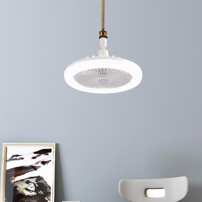1PC E27 Ceiling Fans Light with Remote Control Light 30W LED Lamp Fan Universal Smart Silent Ceiling Fan Light for Sitting Room