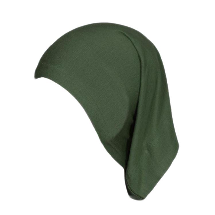 Silk Milk Elastic Undercap Ethnic Snood Solid Color Head Wrap