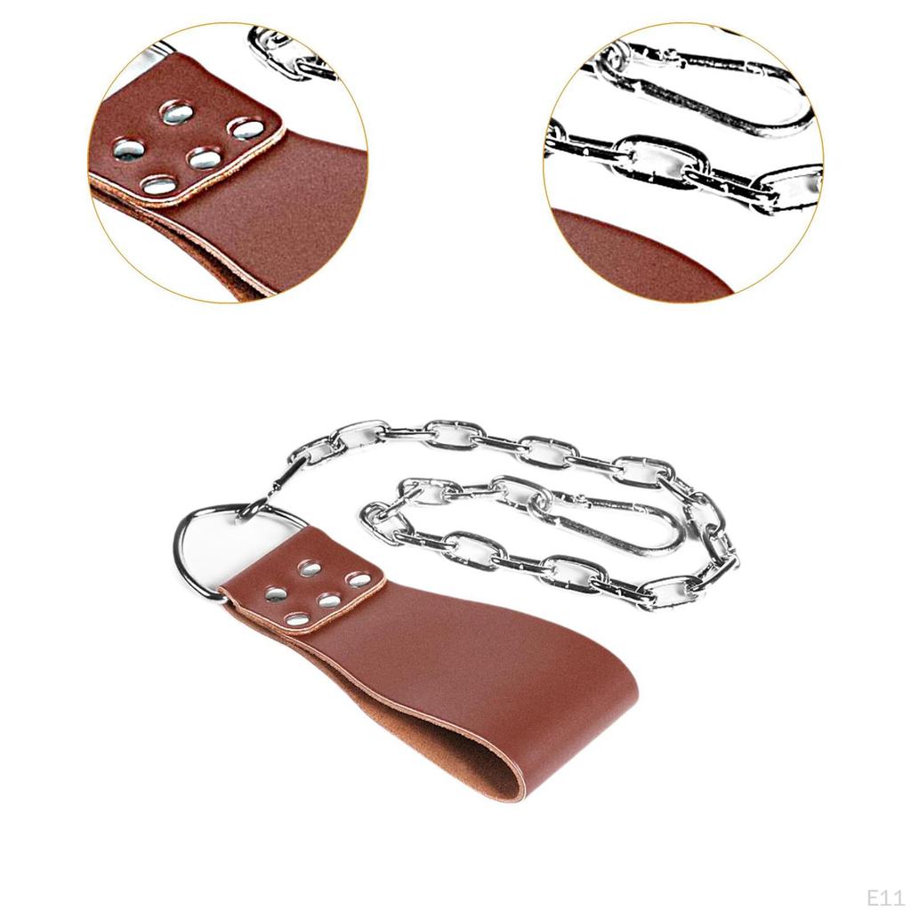 Dumbbell Loading Strap Accessories with Chain Multifunction Dipping Belt Attachment Pullups