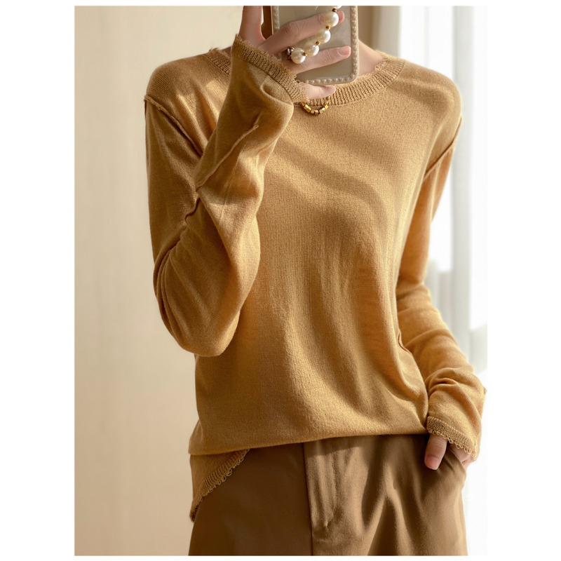 Women's Autumn Winter  pullover Sweater Knitted Bottoming Shirt Thin Coat