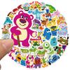 50 Pieces of Pixar Animation Collection Graffiti Stickers for Decorating Luggage with Waterproof Disney Stickers