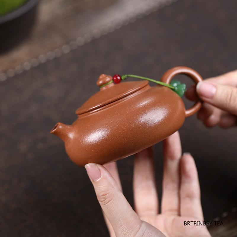 150ml Yixing Purple Clay Teapots Chinese Handmade Beauty Tea Pot Raw Ore Zisha Tea Set Tradition Household Kettle Teaware