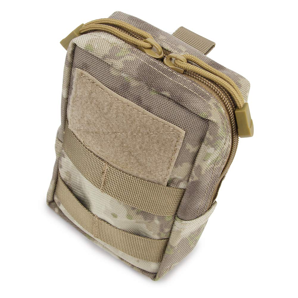 PHOENIX IKKI Small Fits Military Tactical Tool Waist Tactical Phone Molle 11 Colors CP Camouflage Square-Shaped Organizer, 5.5-Inch Smartphones, Bag,