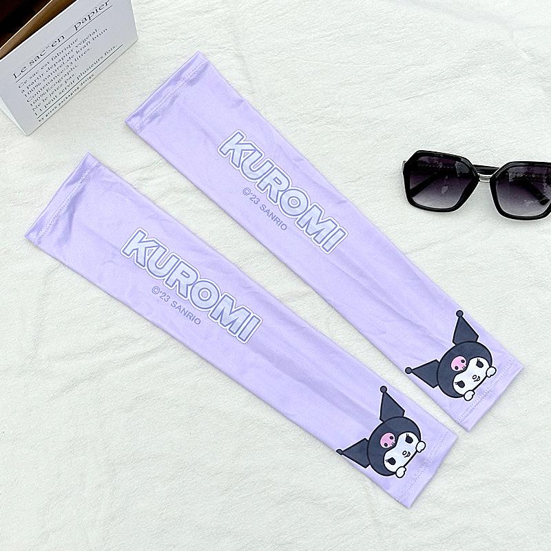 Women's Cute Korean Style Ice Silk Sleeves: Summer UV Protection & Breathable for Outdoor Cycling
