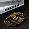 Chic Gold Color Women Bangle Algeria African Indian Wedding Jewelry 8pcs Thin Bangle Sets Bridal Bijoux Brand Design