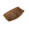1Pcs Round Rectangular Shape Storage Tray Breakfast Bread Food Plastic Rattan Threads Basket