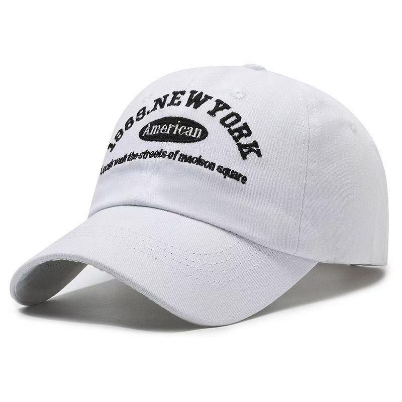 

Baseball Cap Women s Spring- Versatile Couple Hat New Men s Deep-top Soft-top Summer Sun Visor Hat. One Size білий