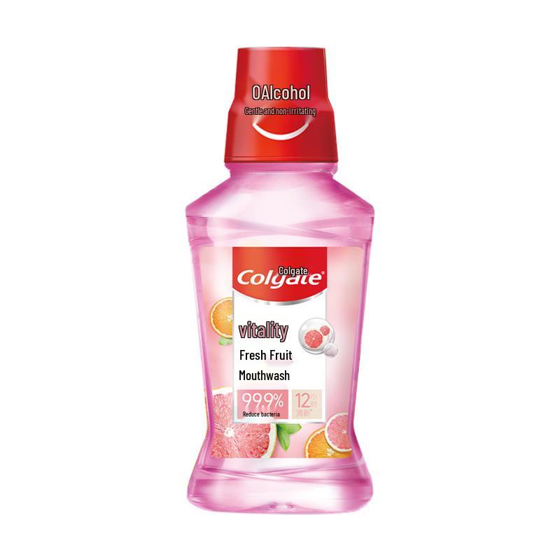 Colgate Fresh Citrus Mouthwash 250ml Portable Travel Size for Home, Business, or Hotel Use