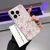 Pink Butterfly Flower Soft Frosted Transparent Case for Apple iPhone 11, XS, 14 Pro Max, 15, 16, 16 Pro