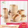 Shixun Round Kraft Paper Takeaway Bowls