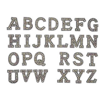 26pcs Letter Patches Clear Pattern Neat Edges DIY HandMade Sewing Accessories for Pants Shirts