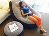 MI-LISOFA Inflatable Sofa: A stylish, form-fitting sofa with a bottle stand and ottoman included.