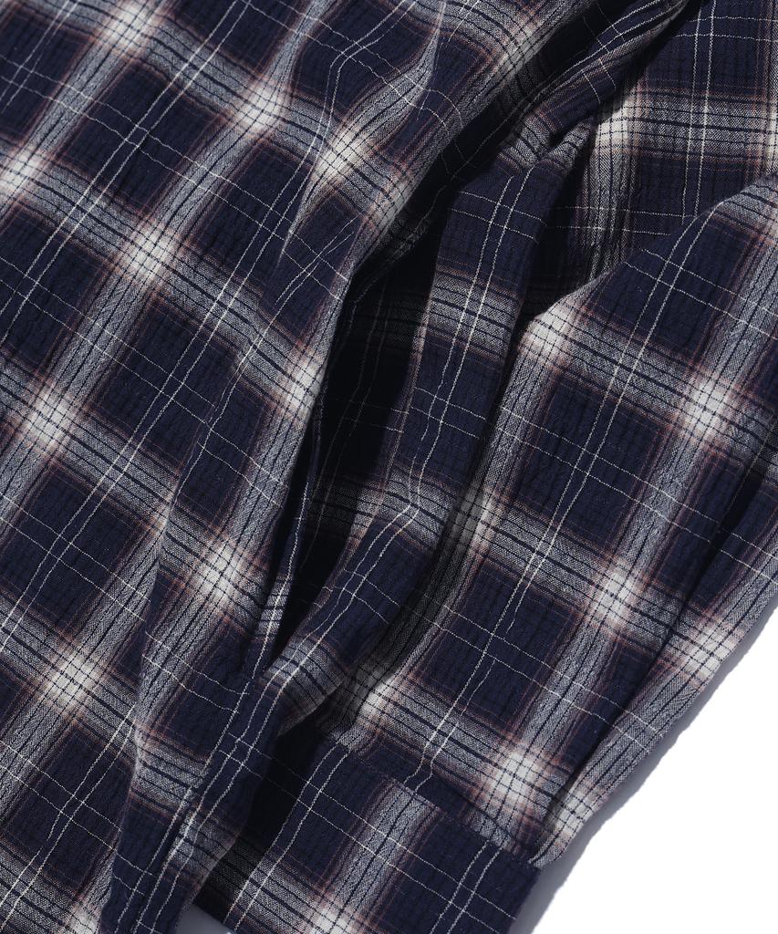 Pendulum Oversized Check Hoodie Shirt Lq2Yu329_Navy