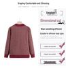 Warm Fleece-Lined Knit Cardigan for Seniors - Autumn/Winter