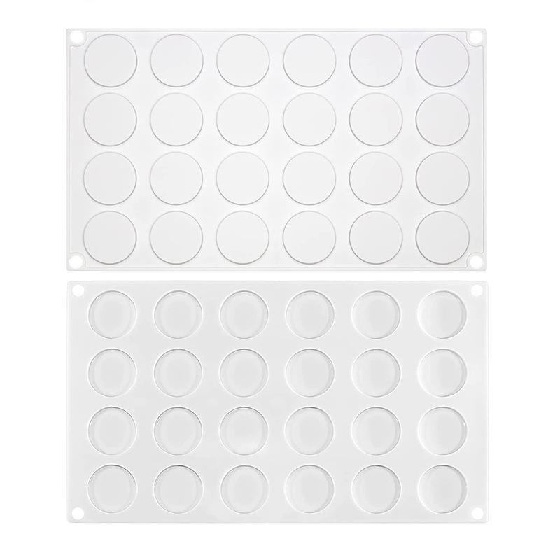 24-Loch-Werkzeug Silikonform Siegelwachs Siegelwachsform Silikonpad Matte Hilfskleber Harzform Stempel für Scrapbook SB044