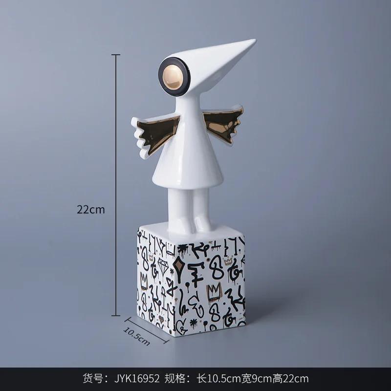 

Новые креативные простые животные аномалии расписные керамические вазы стол лицо цветок домашний гостиная стол спальня кабинет украшение подарок