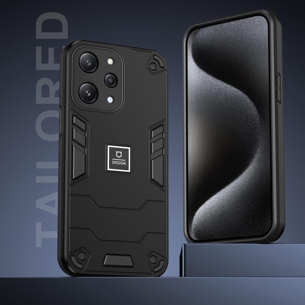 For Xiaomi Redmi 12 4G/5G (Global) Case PC+TPU Phone Cover 2 in 1 Heavy Duty