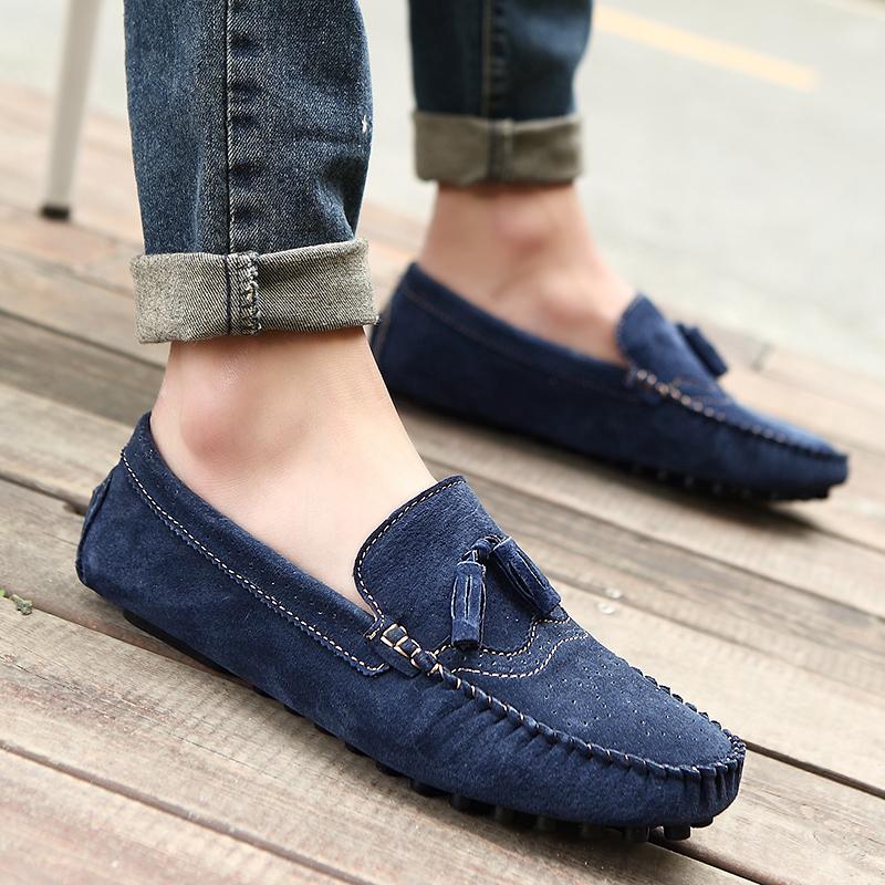 Ležérní boty pánské slip on mokasíny kožené boty pánské Móda 2024