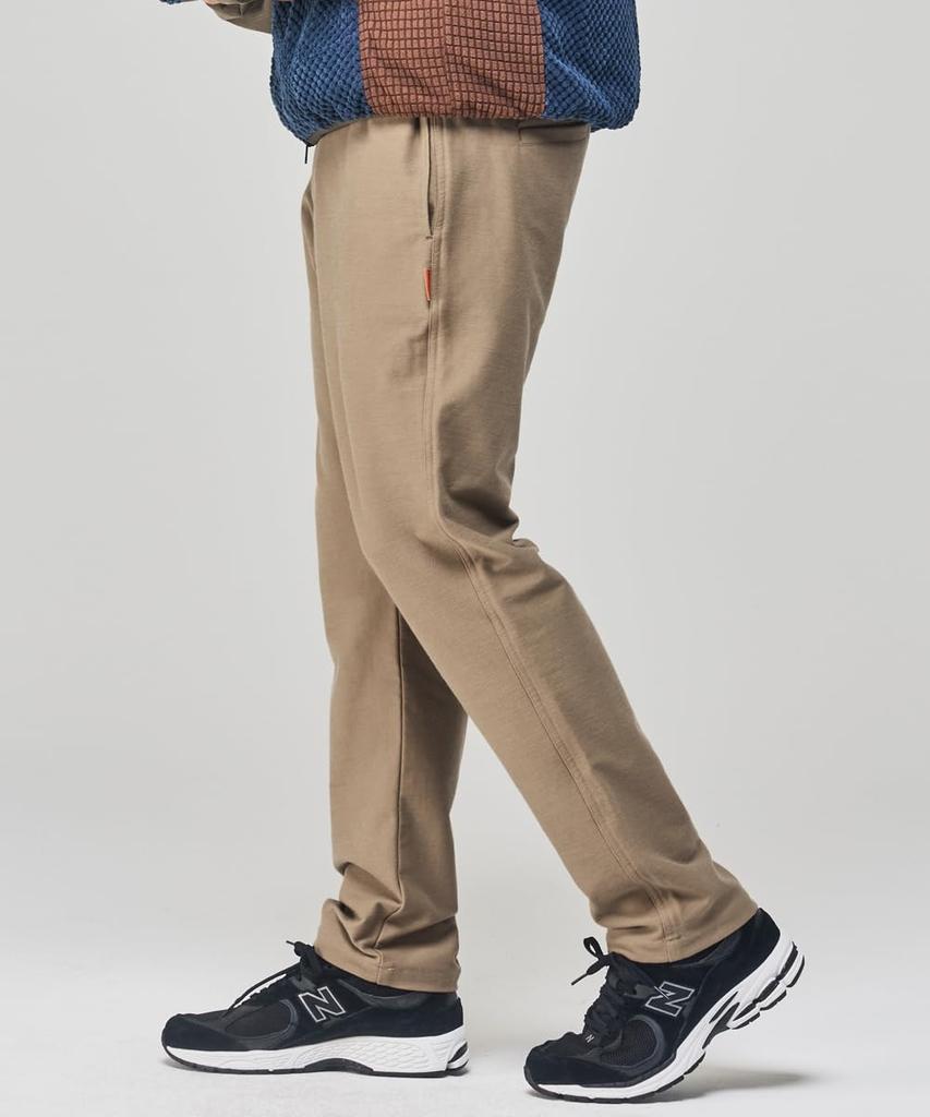 Cliff Mayer Men's Medium Beige Easy Pants, Slightly Brushed Lining, Stretchy