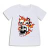 Black Skull Harajuku Style Loose Mens and Womens Genteel Gothic TShirt Short Sleeve Shirt