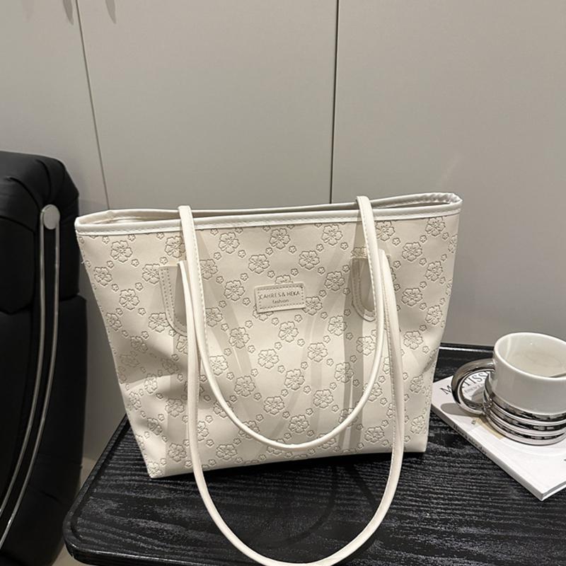New Fashionable Large-Capacity Women's Tote Bag Shoulder Bag Simple and Versatile Commute Handbag KTB