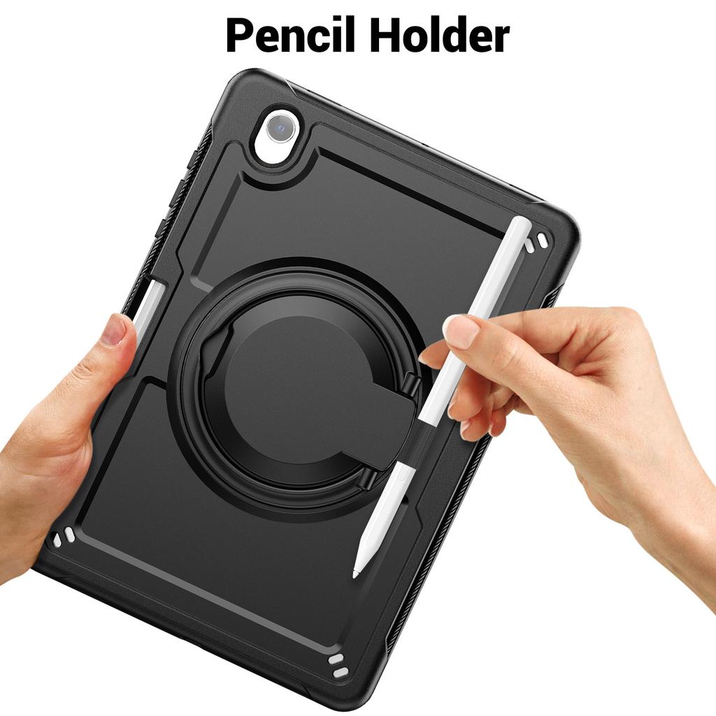For Samsung Galaxy Tab S10 Lite Case Rotating Kickstand PC + TPU Shockproof Tablet Cover