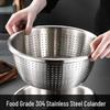 Homeglen Thick 304 Stainless Steel Colander & Basin Set