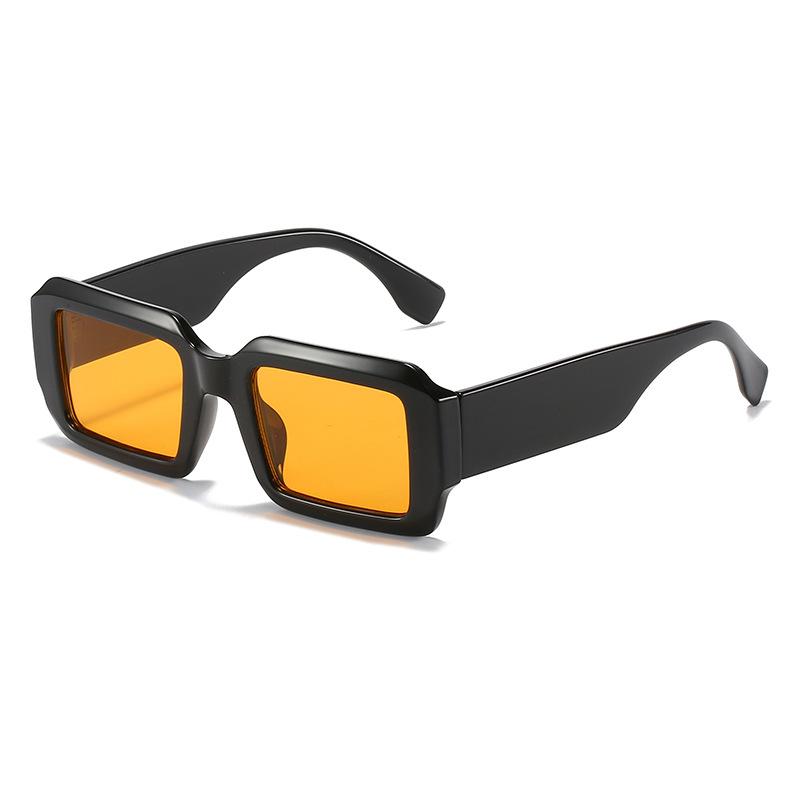 European and American box color matching sunglasses Cyberpunk ins plain sunglasses trendy sunglasses