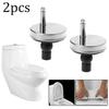 2pcs Screw Toilet Accessories Hardware Toilet Seat Hinges Top Close Soft Release Quick Fitting Heavy Duty Hinge Pair Hinge