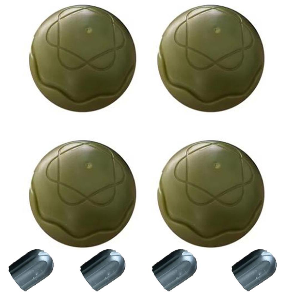 

4Pcs Anti Slip Moon Chair Ball Wear-Resistant Chair Foot Covers for Outdoor Camping зелёный