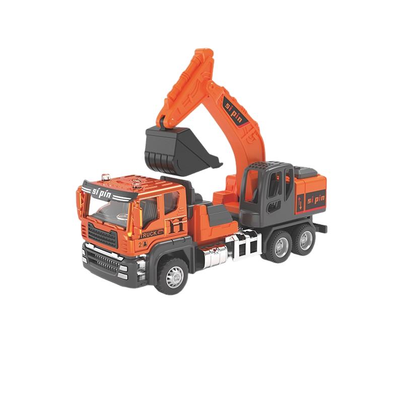 Large Alloy Construction Vehicle Toy Set Concrete Mixer Truck Engineering Machine Model Kit For Boys Play Vehicles & Models