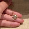 Exquisite designer full diamonds hollow out flower necklace pendant shines  light luxury snowflake collar chain wedding jewelry