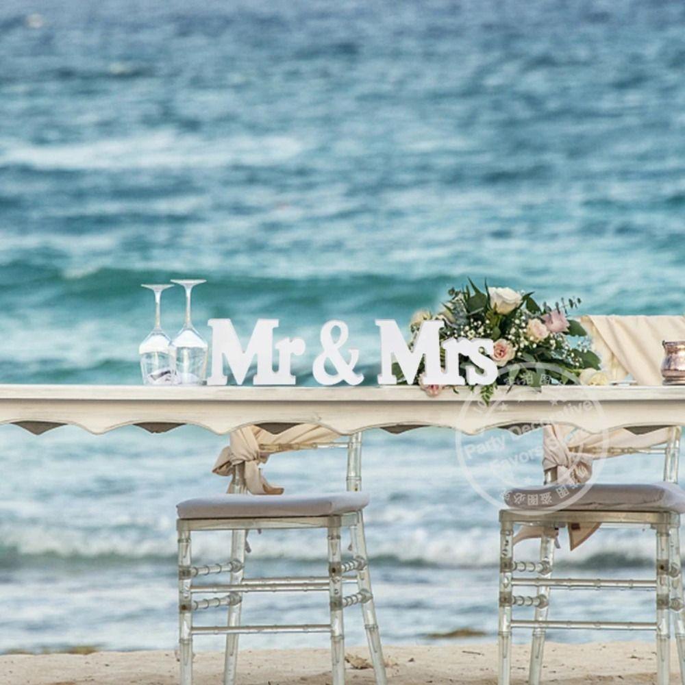 3Pcs/set Sign Desktop Ornaments Wedding Decoration Decoration Props  Married Party