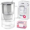 Aquaphor Glass Gray Glass Filter Jug + Maxfor Mg Magnesium Filter