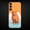 Cute Capybara Funny Phone Case For Samsung Galaxy A73/A72/A71/A70/A53/A52/A51/Others Soft Black Shell