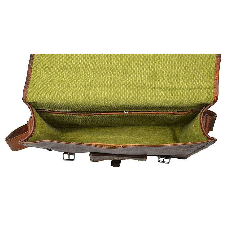 Skórzana torba listonoszka na ramię w stylu vintage, męska, teczka na laptopa