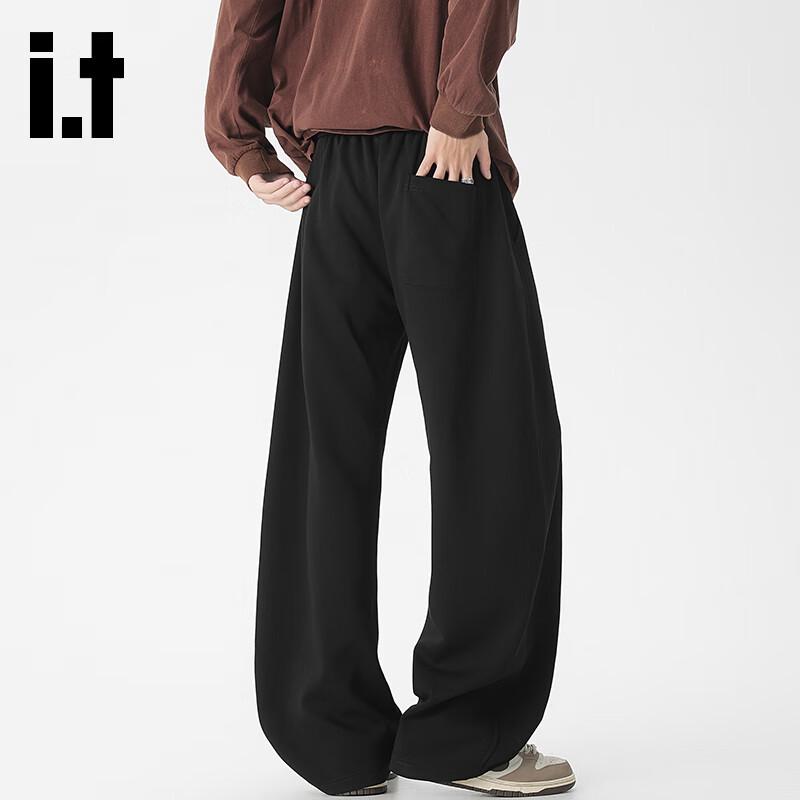 Izzue Herren Schwergewichtige Straight-Leg Sweatpants