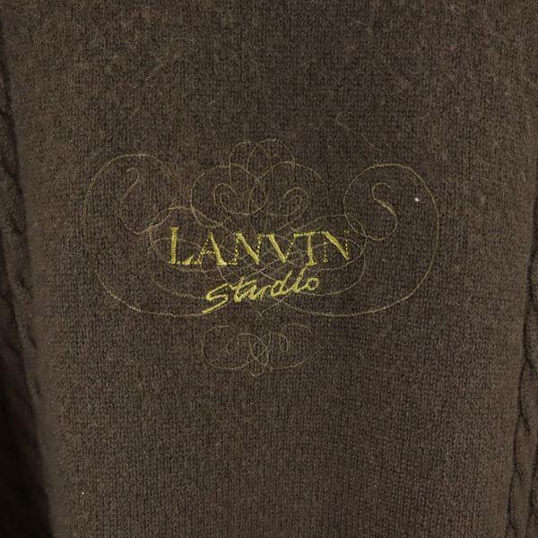 Lanvin Long Sleeve Cashmere Sweater Brown Knit Men's Used