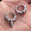 Klassische Herren Edelstahl Creolen für Damen Hip Hop Ohrring für Herren Jungenohrringe Punk Gothic Ohrstecker Schmuck Party Geschenk