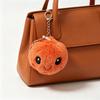 Cartoon Steamed Bun Plush Toy Stuffed Smiling Dumpling Doll Bag Backpack Purse Charm Keychain Pendant Hanging Decoration