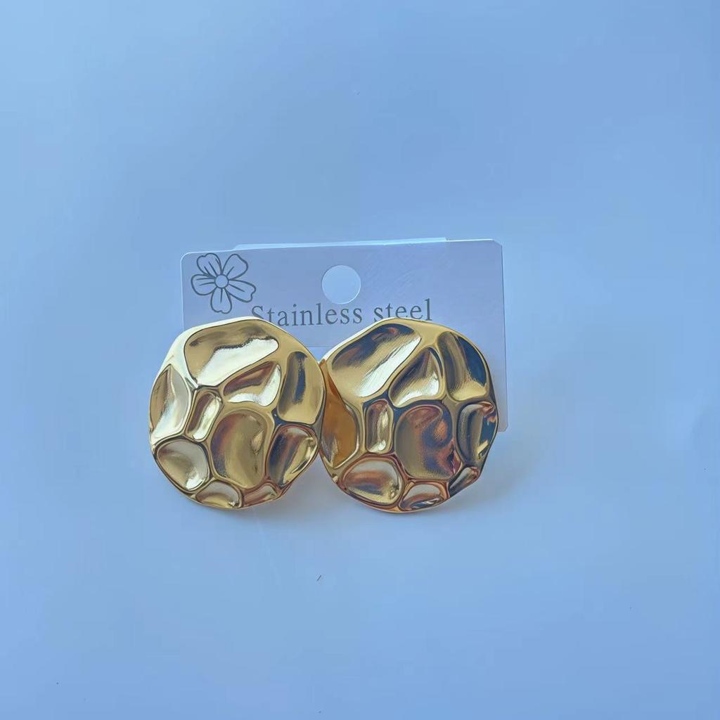 Multiple Styles Fashionable Trendy Exquisite Irregular-shaped Stud Earrings Versatile Jewelry Accessory For Women