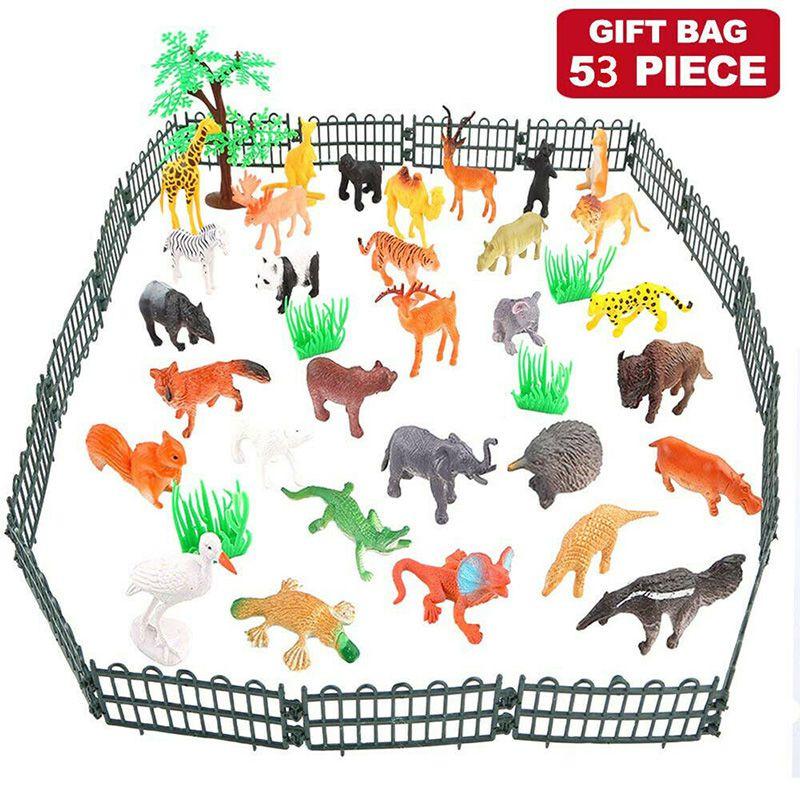 Wild Animals Ocean Insect Farm Dinosaur Set Simulation Small Animal Model Children's Early Education Toy Characters)