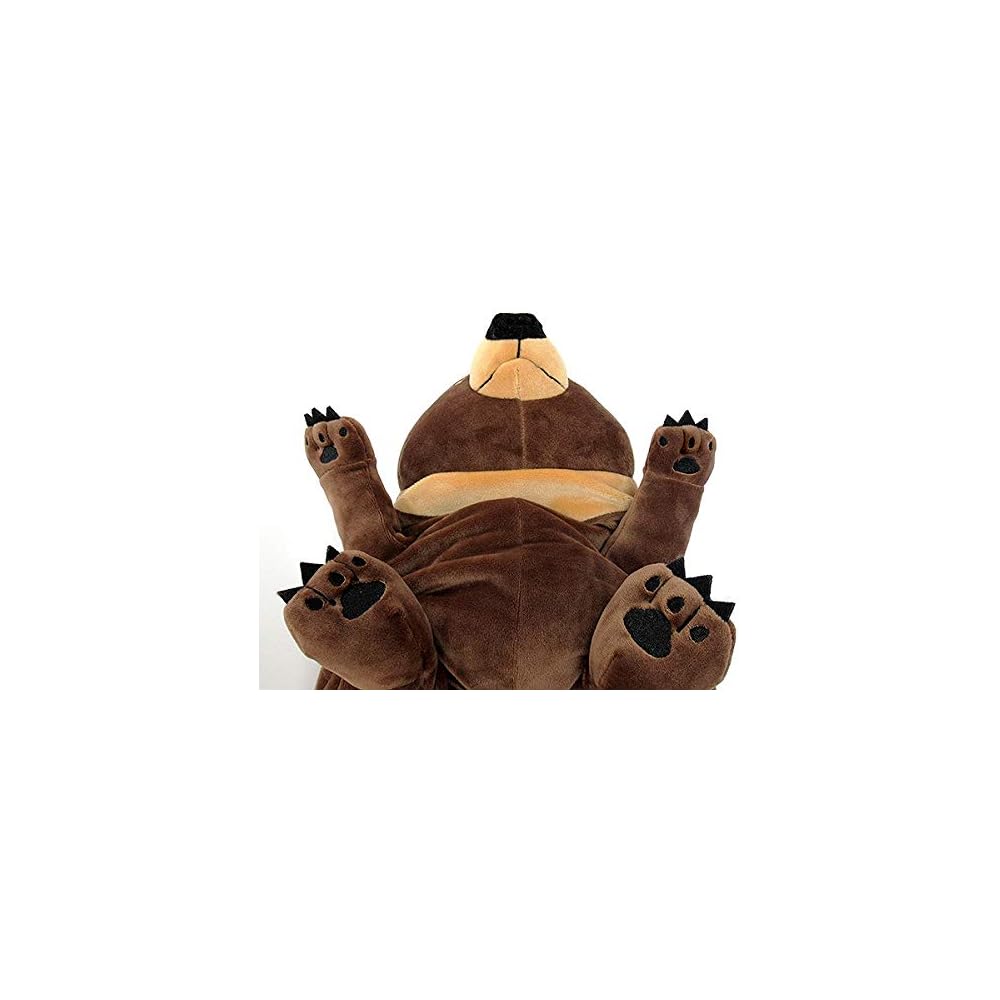 Shinada Global Mochi Series Mochikuma Brown Plush Toy Bear 14x14x22cm Animal MOKW-0230B