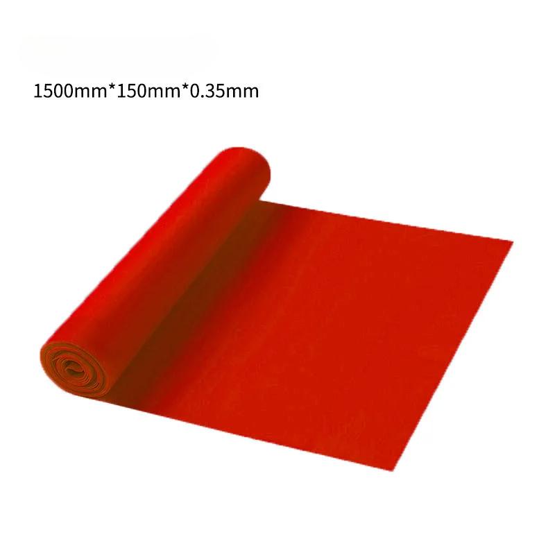 Yoga Pilates Stretch Resistance Band Exercise Fitness Band Training Elastic Exercise Fitness Rubber 150cm Natural Rubber  Practical Use 1500mmX150mmX0.35mm