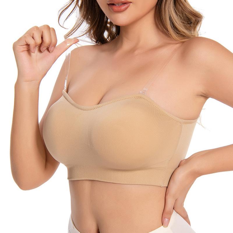 Dámský top s obepnutím hrudníku ve větších velikostech, spodní prádlo typu boob tube, krásná záda a odhalená ramena, dámské intimní prádlo