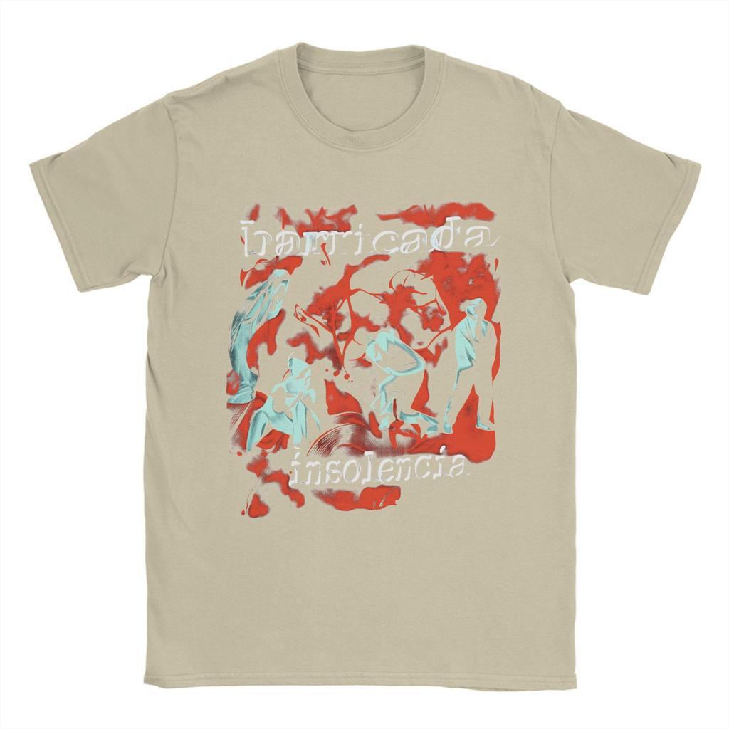 Spanish Band Barricada Art TShirt Unisex  Novelty Pure Cotton Tee Shirt Crewneck Short Sleeve T Shirts Printing Clothing