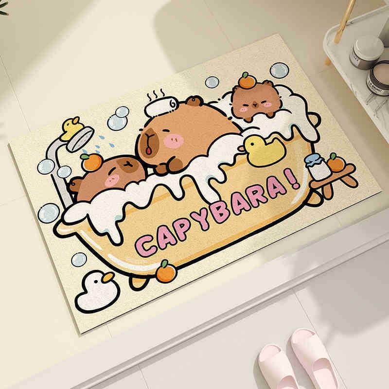

Capybara Non-Slip Diatomaceous Earth Water-Absorbing Bathroom Floor Mat 40*60cm Diatom Mud